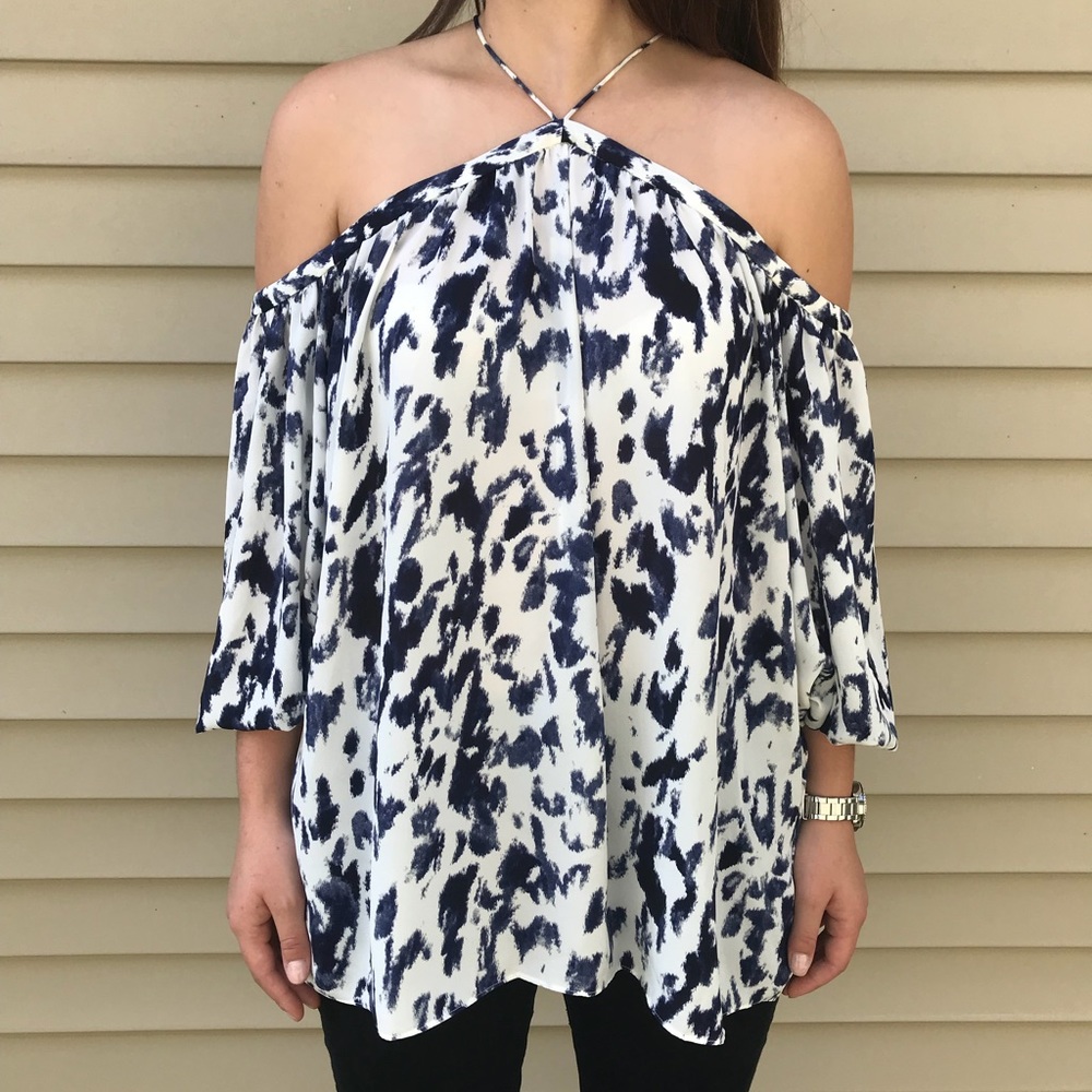 1. STATE multi color blouse